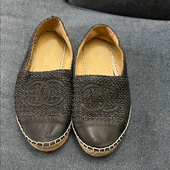 None Shoes - CC Black Espadrille Flats